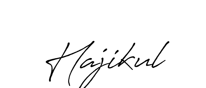 The best way (Antro_Vectra_Bolder) to make a short signature is to pick only two or three words in your name. The name Hajikul include a total of six letters. For converting this name. Hajikul signature style 7 images and pictures png