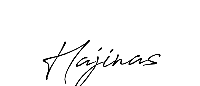 Design your own signature with our free online signature maker. With this signature software, you can create a handwritten (Antro_Vectra_Bolder) signature for name Hajinas. Hajinas signature style 7 images and pictures png