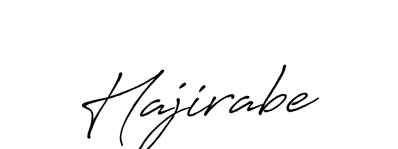 Hajirabe stylish signature style. Best Handwritten Sign (Antro_Vectra_Bolder) for my name. Handwritten Signature Collection Ideas for my name Hajirabe. Hajirabe signature style 7 images and pictures png