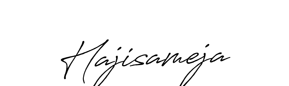 Once you've used our free online signature maker to create your best signature Antro_Vectra_Bolder style, it's time to enjoy all of the benefits that Hajisameja name signing documents. Hajisameja signature style 7 images and pictures png