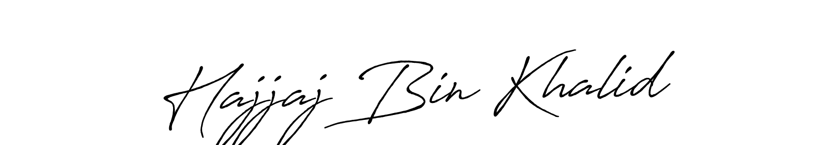 Antro_Vectra_Bolder is a professional signature style that is perfect for those who want to add a touch of class to their signature. It is also a great choice for those who want to make their signature more unique. Get Hajjaj Bin Khalid name to fancy signature for free. Hajjaj Bin Khalid signature style 7 images and pictures png
