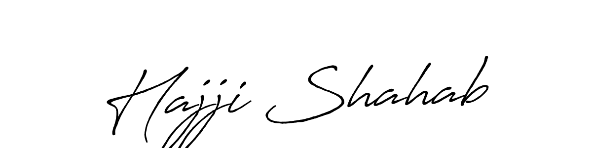 Design your own signature with our free online signature maker. With this signature software, you can create a handwritten (Antro_Vectra_Bolder) signature for name Hajji Shahab. Hajji Shahab signature style 7 images and pictures png