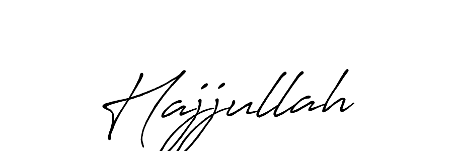 Use a signature maker to create a handwritten signature online. With this signature software, you can design (Antro_Vectra_Bolder) your own signature for name Hajjullah. Hajjullah signature style 7 images and pictures png