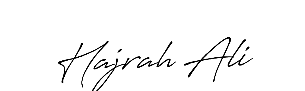 You should practise on your own different ways (Antro_Vectra_Bolder) to write your name (Hajrah Ali) in signature. don't let someone else do it for you. Hajrah Ali signature style 7 images and pictures png