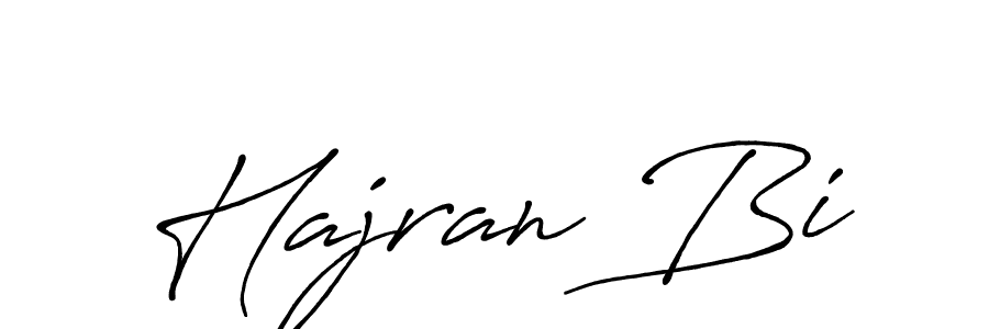 Also we have Hajran Bi name is the best signature style. Create professional handwritten signature collection using Antro_Vectra_Bolder autograph style. Hajran Bi signature style 7 images and pictures png
