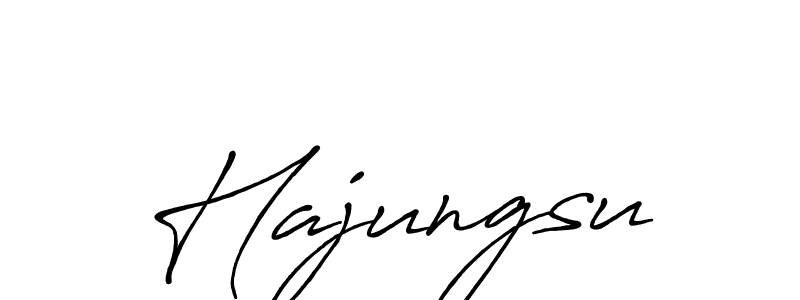 Create a beautiful signature design for name Hajungsu. With this signature (Antro_Vectra_Bolder) fonts, you can make a handwritten signature for free. Hajungsu signature style 7 images and pictures png