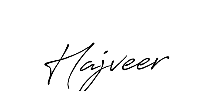 How to make Hajveer name signature. Use Antro_Vectra_Bolder style for creating short signs online. This is the latest handwritten sign. Hajveer signature style 7 images and pictures png