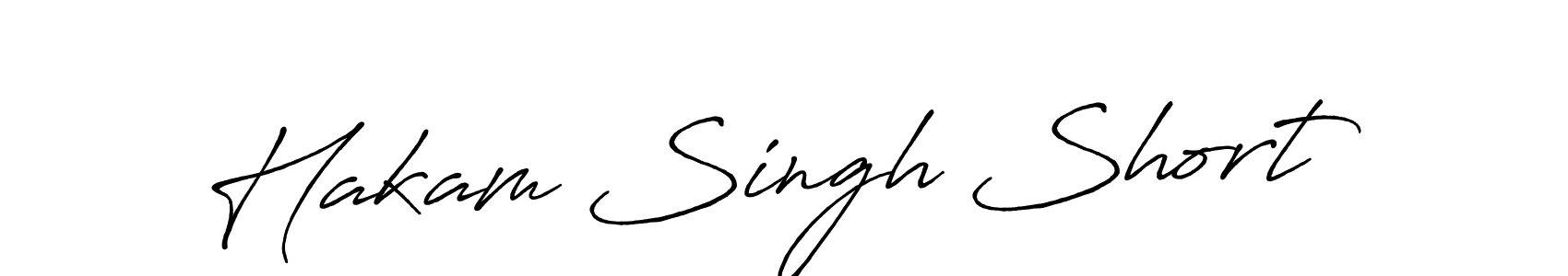 Hakam Singh Short stylish signature style. Best Handwritten Sign (Antro_Vectra_Bolder) for my name. Handwritten Signature Collection Ideas for my name Hakam Singh Short. Hakam Singh Short signature style 7 images and pictures png