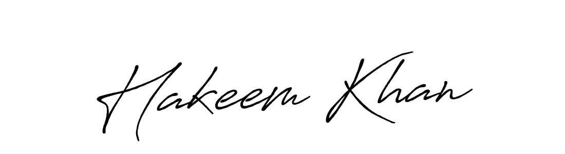 Design your own signature with our free online signature maker. With this signature software, you can create a handwritten (Antro_Vectra_Bolder) signature for name Hakeem Khan. Hakeem Khan signature style 7 images and pictures png
