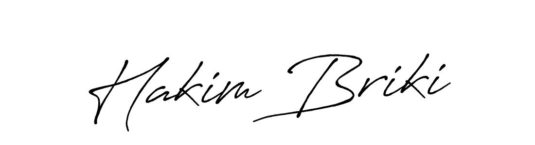 How to make Hakim Briki name signature. Use Antro_Vectra_Bolder style for creating short signs online. This is the latest handwritten sign. Hakim Briki signature style 7 images and pictures png