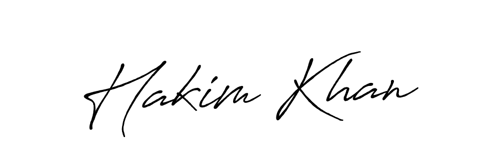 Create a beautiful signature design for name Hakim Khan. With this signature (Antro_Vectra_Bolder) fonts, you can make a handwritten signature for free. Hakim Khan signature style 7 images and pictures png