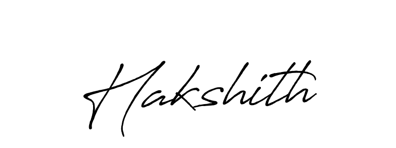 Use a signature maker to create a handwritten signature online. With this signature software, you can design (Antro_Vectra_Bolder) your own signature for name Hakshith. Hakshith signature style 7 images and pictures png