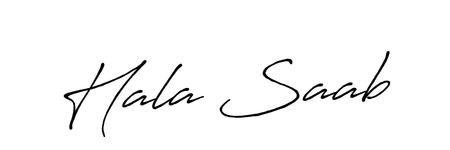 Design your own signature with our free online signature maker. With this signature software, you can create a handwritten (Antro_Vectra_Bolder) signature for name Hala Saab. Hala Saab signature style 7 images and pictures png