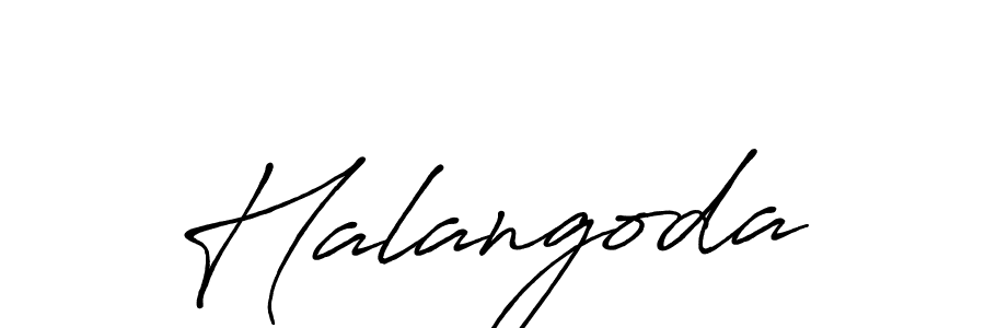 How to make Halangoda signature? Antro_Vectra_Bolder is a professional autograph style. Create handwritten signature for Halangoda name. Halangoda signature style 7 images and pictures png