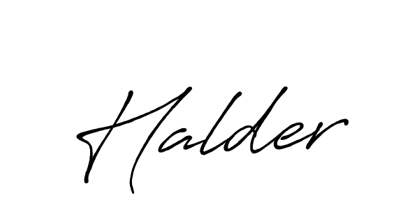 Halder stylish signature style. Best Handwritten Sign (Antro_Vectra_Bolder) for my name. Handwritten Signature Collection Ideas for my name Halder. Halder signature style 7 images and pictures png