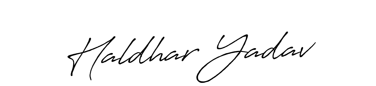 Haldhar Yadav stylish signature style. Best Handwritten Sign (Antro_Vectra_Bolder) for my name. Handwritten Signature Collection Ideas for my name Haldhar Yadav. Haldhar Yadav signature style 7 images and pictures png
