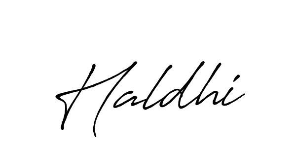 Create a beautiful signature design for name Haldhi. With this signature (Antro_Vectra_Bolder) fonts, you can make a handwritten signature for free. Haldhi signature style 7 images and pictures png