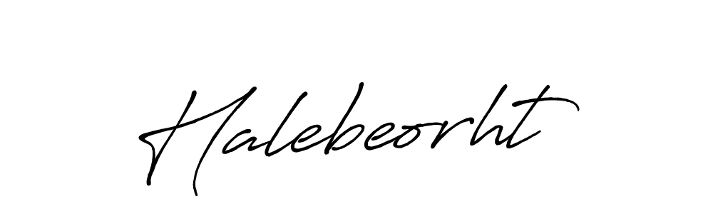 Use a signature maker to create a handwritten signature online. With this signature software, you can design (Antro_Vectra_Bolder) your own signature for name Halebeorht. Halebeorht signature style 7 images and pictures png