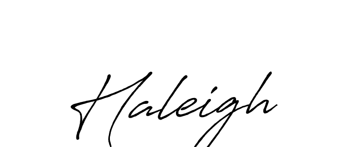 Create a beautiful signature design for name Haleigh. With this signature (Antro_Vectra_Bolder) fonts, you can make a handwritten signature for free. Haleigh signature style 7 images and pictures png