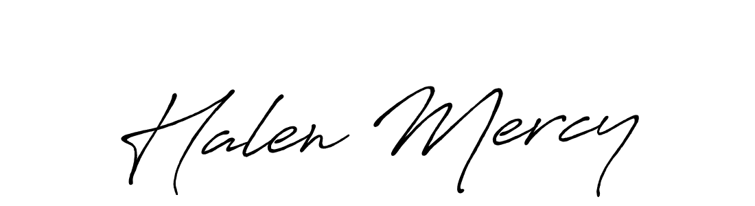 Also we have Halen Mercy name is the best signature style. Create professional handwritten signature collection using Antro_Vectra_Bolder autograph style. Halen Mercy signature style 7 images and pictures png