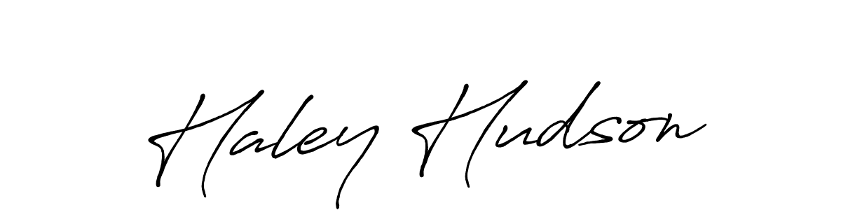 The best way (Antro_Vectra_Bolder) to make a short signature is to pick only two or three words in your name. The name Haley Hudson include a total of six letters. For converting this name. Haley Hudson signature style 7 images and pictures png