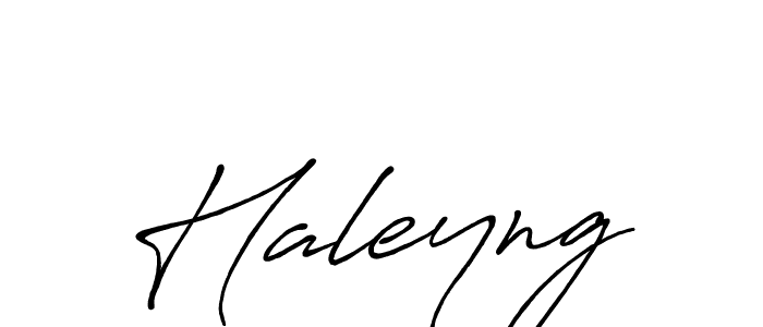 How to make Haleyng name signature. Use Antro_Vectra_Bolder style for creating short signs online. This is the latest handwritten sign. Haleyng signature style 7 images and pictures png