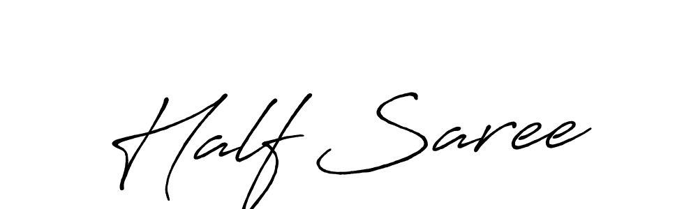 Also You can easily find your signature by using the search form. We will create Half Saree name handwritten signature images for you free of cost using Antro_Vectra_Bolder sign style. Half Saree signature style 7 images and pictures png