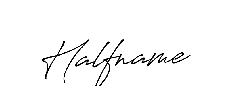 Design your own signature with our free online signature maker. With this signature software, you can create a handwritten (Antro_Vectra_Bolder) signature for name Halfname. Halfname signature style 7 images and pictures png