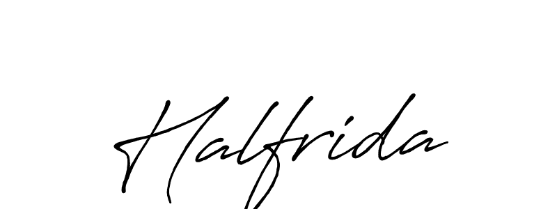 Make a beautiful signature design for name Halfrida. Use this online signature maker to create a handwritten signature for free. Halfrida signature style 7 images and pictures png