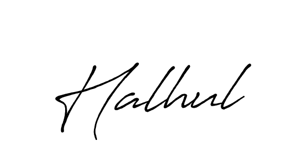 Use a signature maker to create a handwritten signature online. With this signature software, you can design (Antro_Vectra_Bolder) your own signature for name Halhul. Halhul signature style 7 images and pictures png