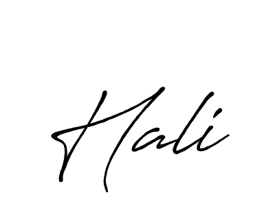 Hali stylish signature style. Best Handwritten Sign (Antro_Vectra_Bolder) for my name. Handwritten Signature Collection Ideas for my name Hali. Hali signature style 7 images and pictures png
