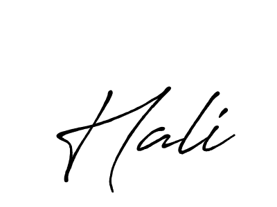 Make a beautiful signature design for name Hali. With this signature (Antro_Vectra_Bolder) style, you can create a handwritten signature for free. Hali signature style 7 images and pictures png
