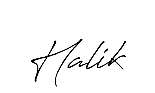How to make Halik signature? Antro_Vectra_Bolder is a professional autograph style. Create handwritten signature for Halik name. Halik signature style 7 images and pictures png