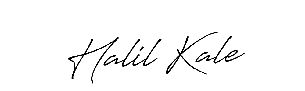 Halil Kale stylish signature style. Best Handwritten Sign (Antro_Vectra_Bolder) for my name. Handwritten Signature Collection Ideas for my name Halil Kale. Halil Kale signature style 7 images and pictures png