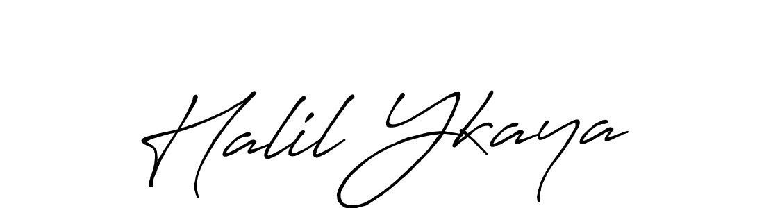 The best way (Antro_Vectra_Bolder) to make a short signature is to pick only two or three words in your name. The name Halil Ykaya include a total of six letters. For converting this name. Halil Ykaya signature style 7 images and pictures png