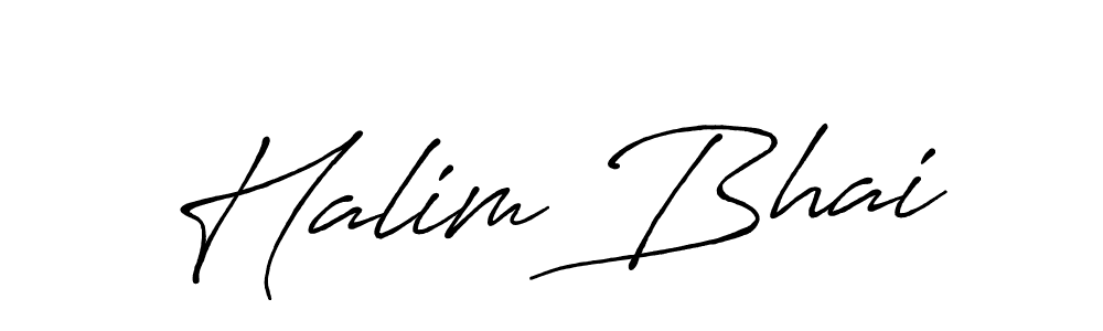 Antro_Vectra_Bolder is a professional signature style that is perfect for those who want to add a touch of class to their signature. It is also a great choice for those who want to make their signature more unique. Get Halim Bhai name to fancy signature for free. Halim Bhai signature style 7 images and pictures png