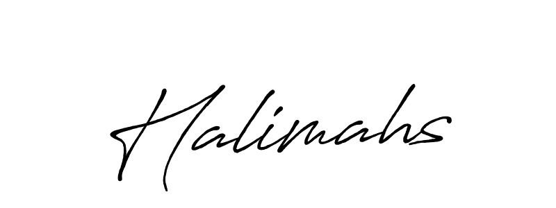 Use a signature maker to create a handwritten signature online. With this signature software, you can design (Antro_Vectra_Bolder) your own signature for name Halimahs. Halimahs signature style 7 images and pictures png