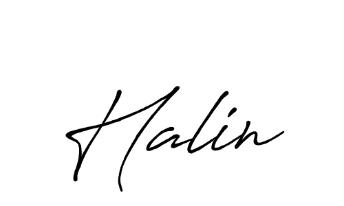 Design your own signature with our free online signature maker. With this signature software, you can create a handwritten (Antro_Vectra_Bolder) signature for name Halin. Halin signature style 7 images and pictures png