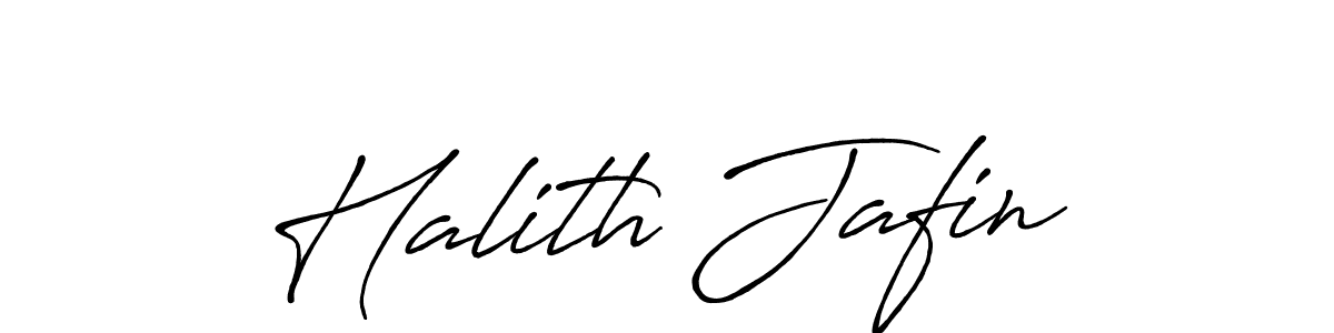 Also we have Halith Jafin name is the best signature style. Create professional handwritten signature collection using Antro_Vectra_Bolder autograph style. Halith Jafin signature style 7 images and pictures png