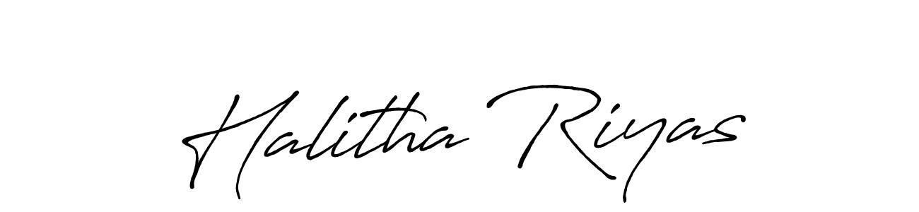 You should practise on your own different ways (Antro_Vectra_Bolder) to write your name (Halitha Riyas) in signature. don't let someone else do it for you. Halitha Riyas signature style 7 images and pictures png