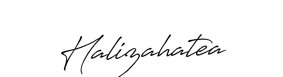 How to make Halizahatea name signature. Use Antro_Vectra_Bolder style for creating short signs online. This is the latest handwritten sign. Halizahatea signature style 7 images and pictures png