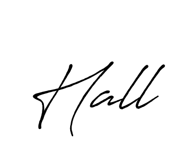 Design your own signature with our free online signature maker. With this signature software, you can create a handwritten (Antro_Vectra_Bolder) signature for name Hall. Hall signature style 7 images and pictures png