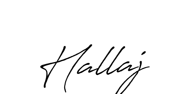 Make a beautiful signature design for name Hallaj. With this signature (Antro_Vectra_Bolder) style, you can create a handwritten signature for free. Hallaj signature style 7 images and pictures png