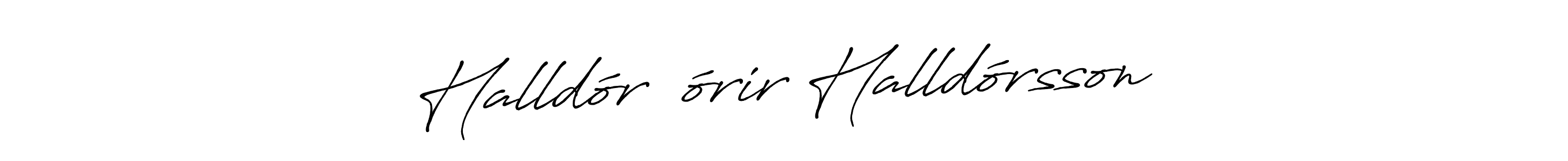 Create a beautiful signature design for name Halldór Þórir Halldórsson. With this signature (Antro_Vectra_Bolder) fonts, you can make a handwritten signature for free. Halldór Þórir Halldórsson signature style 7 images and pictures png