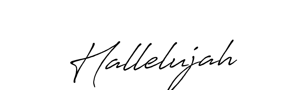 Design your own signature with our free online signature maker. With this signature software, you can create a handwritten (Antro_Vectra_Bolder) signature for name Hallelujah. Hallelujah signature style 7 images and pictures png