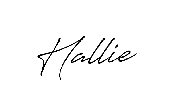 How to make Hallie name signature. Use Antro_Vectra_Bolder style for creating short signs online. This is the latest handwritten sign. Hallie signature style 7 images and pictures png