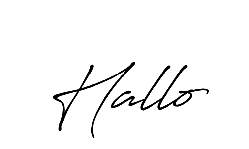 Also we have Hallo name is the best signature style. Create professional handwritten signature collection using Antro_Vectra_Bolder autograph style. Hallo signature style 7 images and pictures png