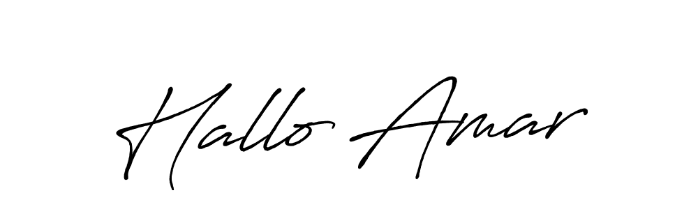 Hallo Amar stylish signature style. Best Handwritten Sign (Antro_Vectra_Bolder) for my name. Handwritten Signature Collection Ideas for my name Hallo Amar. Hallo Amar signature style 7 images and pictures png