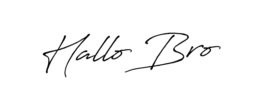 Best and Professional Signature Style for Hallo Bro. Antro_Vectra_Bolder Best Signature Style Collection. Hallo Bro signature style 7 images and pictures png