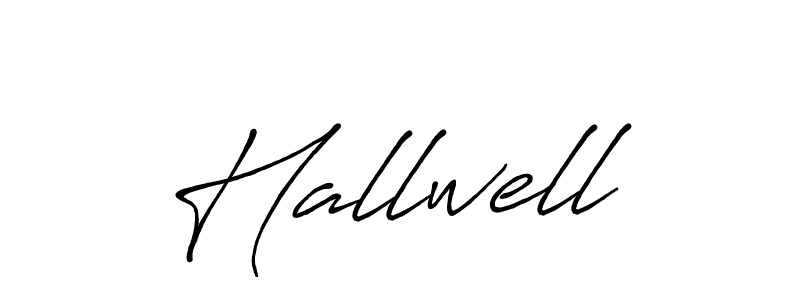 Hallwell stylish signature style. Best Handwritten Sign (Antro_Vectra_Bolder) for my name. Handwritten Signature Collection Ideas for my name Hallwell. Hallwell signature style 7 images and pictures png